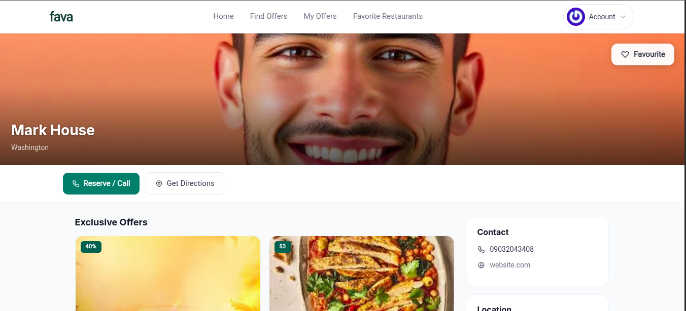 JoinFava Resturant — screenshot 4