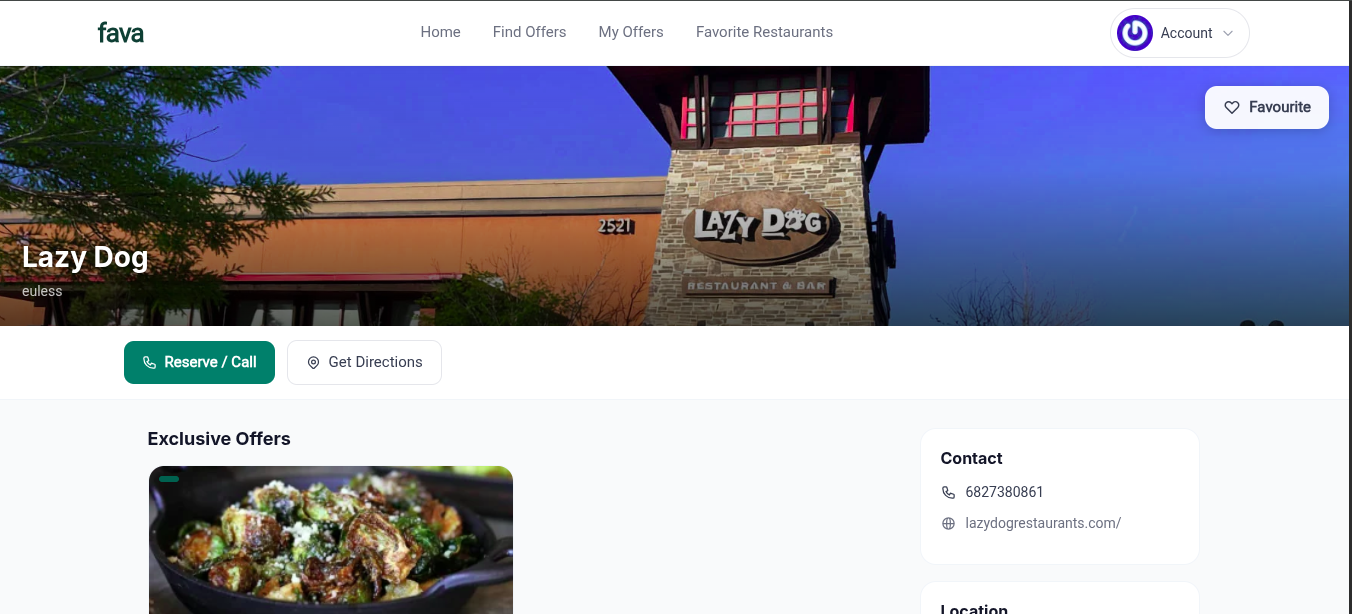 JoinFava Resturant — screenshot 3