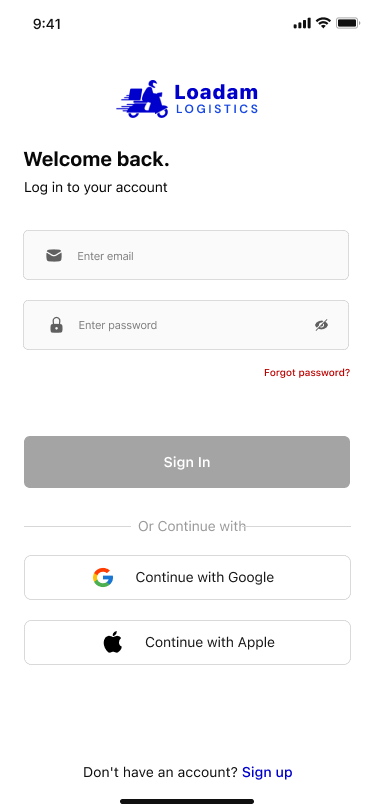 LOADAM (Mobile App Project) — screenshot 5